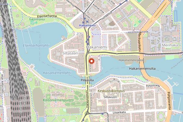 Map showing Sen Chay in Helsinki