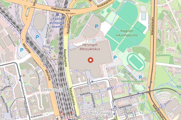 Map showing Ruokamessut Helsinki (Food Fair) in Helsinki