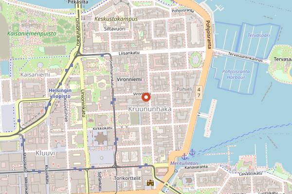 Map showing Streat Helsinki in Helsinki