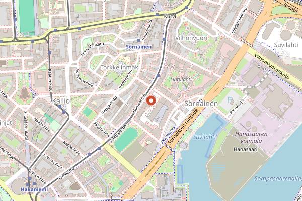 Map showing Siltanen in Helsinki