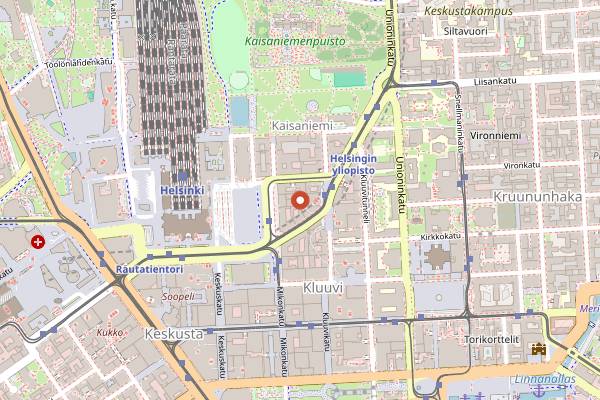 Map showing Bar Chaplin in Helsinki