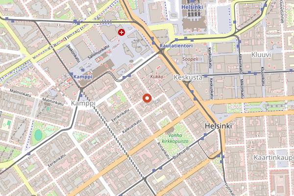 Map showing Pub Peräkammari in Helsinki