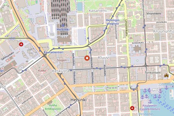 Map showing Time Bar in Helsinki