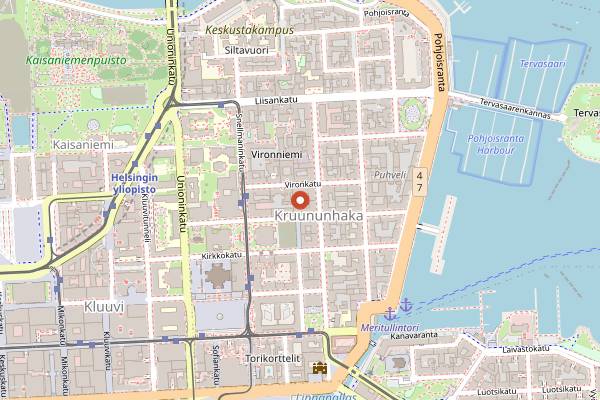 Map showing Bona Fide in Helsinki