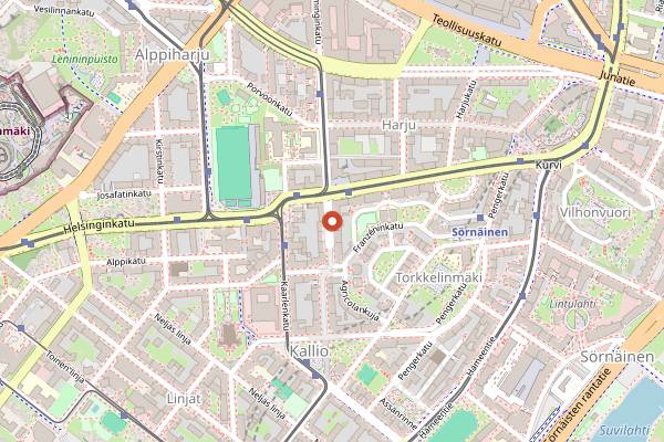 Map showing Cella in Helsinki