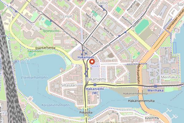 Map showing Kirsikka in Helsinki