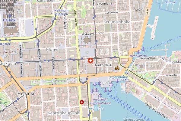 Map showing Ravintola Savotta in Helsinki