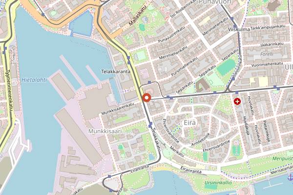 Map showing BasBas Kulma in Helsinki