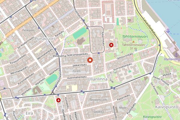 Map showing Flor in Helsinki
