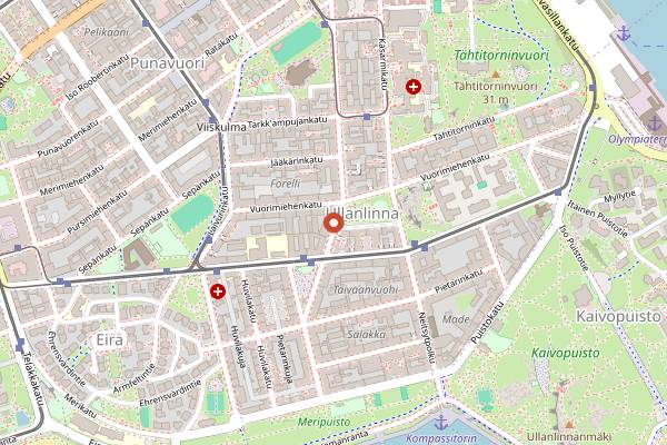 Map showing Pontus in Helsinki