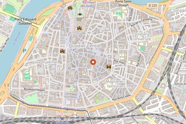 Map showing La Fabrique des Saveurs in Avignon