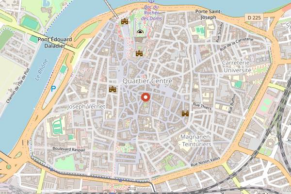 Map showing Le Palet Noir in Avignon