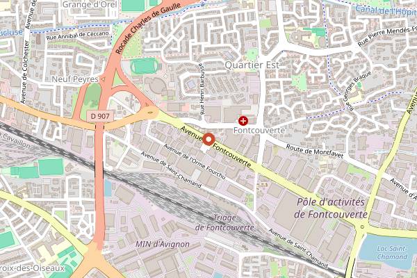Map showing Ma p'tite étoile in Avignon