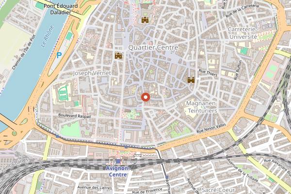 Map showing Baryum 56 in Avignon