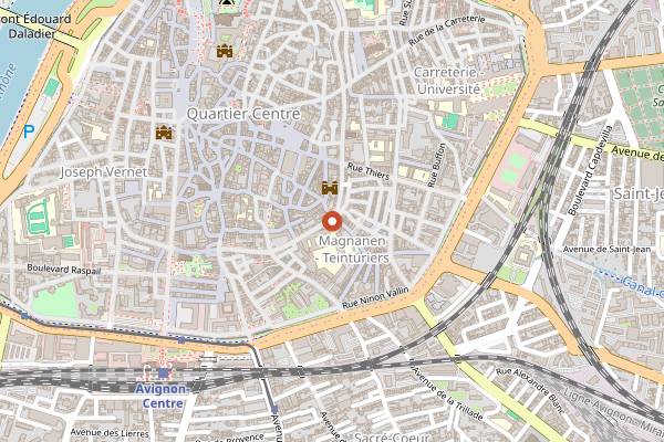 Map showing L'Explo in Avignon