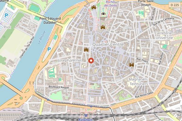 Map showing Brunch Coffee in Avignon