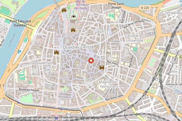 Map showing Mario & Co in Avignon