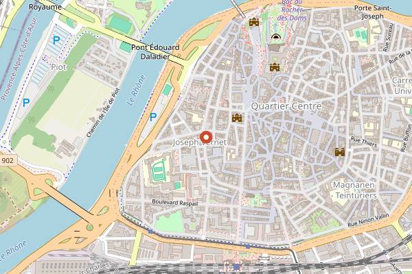 Map showing Moloko in Avignon