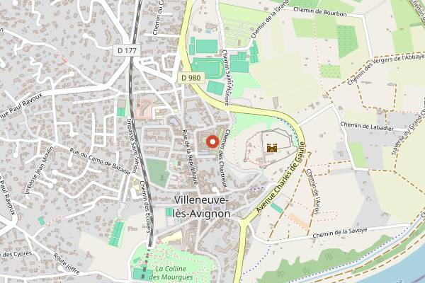 Map showing Café Saint-Jean in Avignon