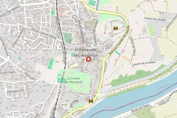 Map showing Hiver comme & thé in Avignon