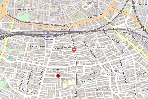 Map showing Youpi ! in Avignon