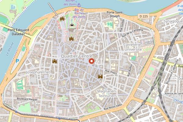 Map showing Brasserie du Conservatoire in Avignon