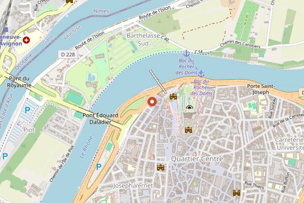 Map showing Le Cèdre in Avignon