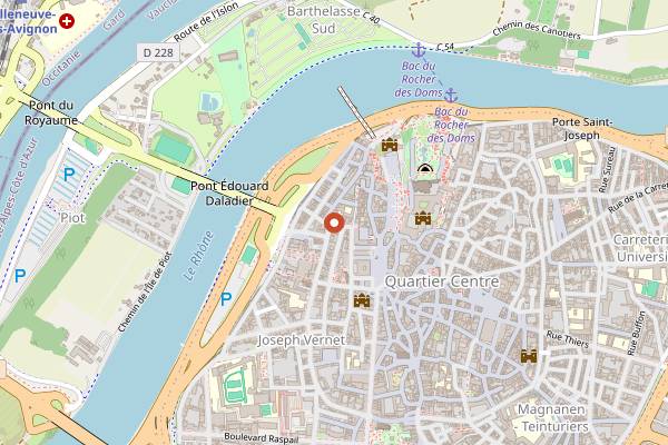 Map showing Le Goût du Jour in Avignon