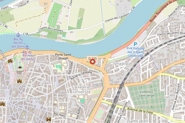 Map showing Bokao's in Avignon
