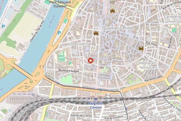 Map showing Cheesy in Avignon