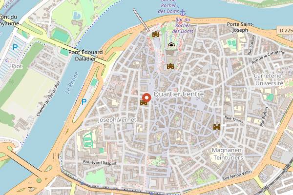 Map showing Le Vin Devant Soi in Avignon