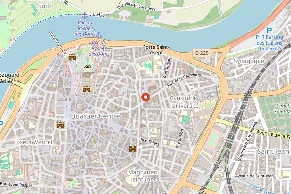 Map showing Marion Nous in Avignon