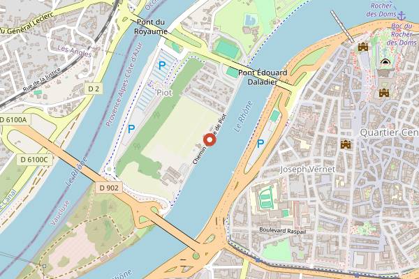 Map showing Vinotage in Avignon