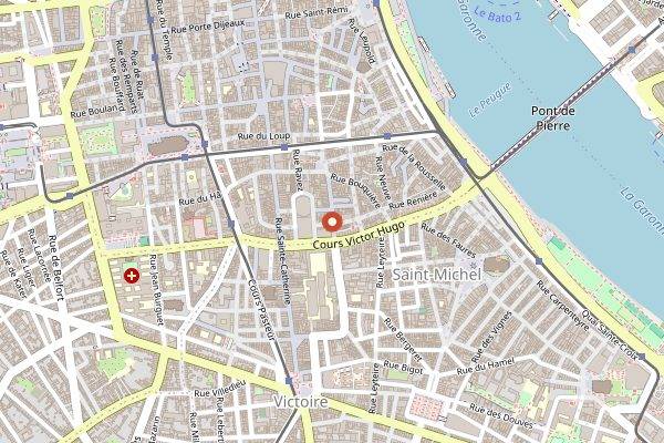 Map showing Cassonade in Bordeaux