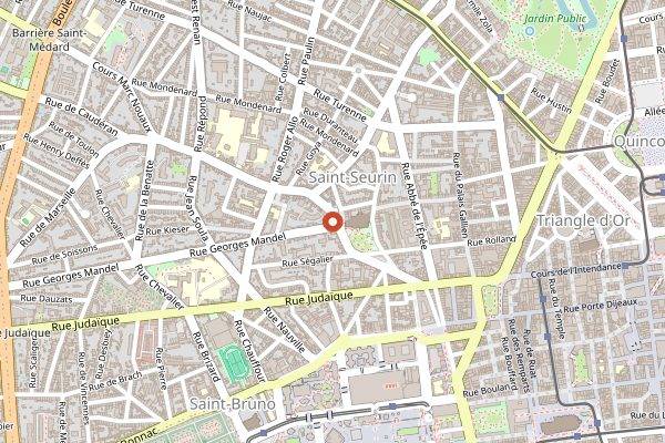 Map showing Maison Zurcher in Bordeaux