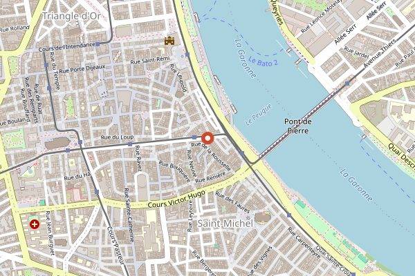 Map showing Patisserie S in Bordeaux