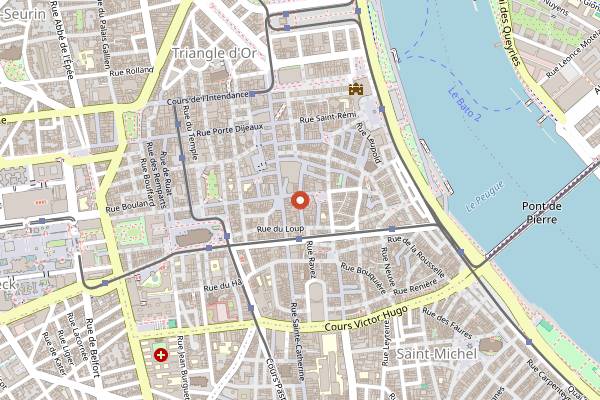 Map showing CODE 23 in Bordeaux