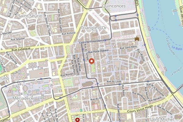 Map showing Mama Shelter Rooftop in Bordeaux