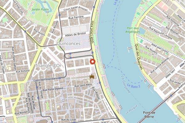 Map showing Vintage Bar in Bordeaux