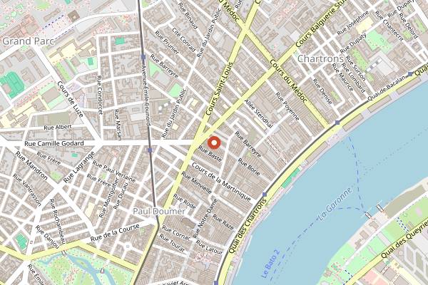Map showing BBF Bordeaux Beer Factory in Bordeaux