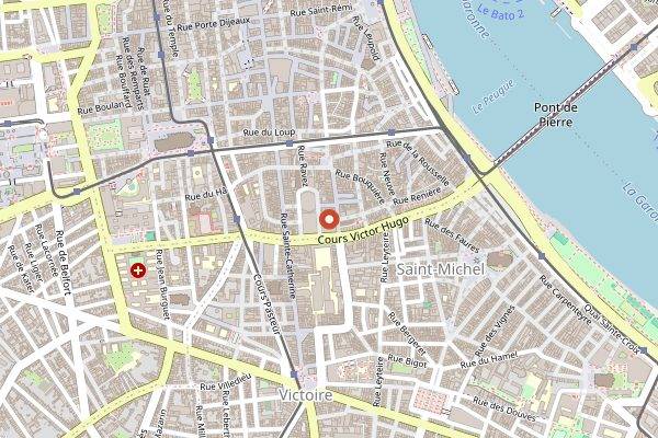 Map showing Peter Coffee Shop in Bordeaux