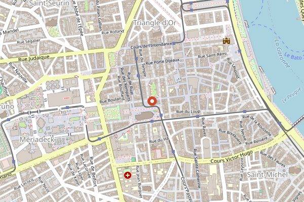 Map showing Suzzi Kafe in Bordeaux