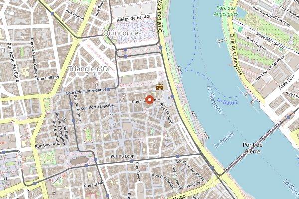 Map showing La Cantine de Cesaire in Bordeaux