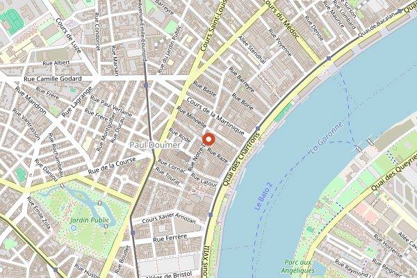 Map showing 4eme Vague Cafe in Bordeaux