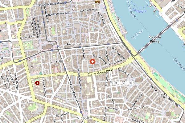 Map showing Books and Coffee in Bordeaux