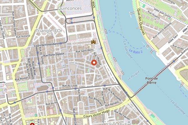 Map showing Cafecito in Bordeaux