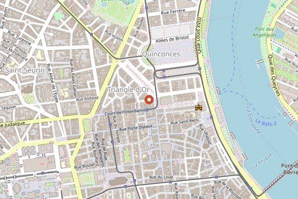 Map showing Kuro Espresso Bar in Bordeaux