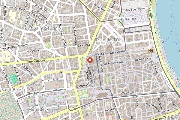 Map showing L'Alchimiste in Bordeaux