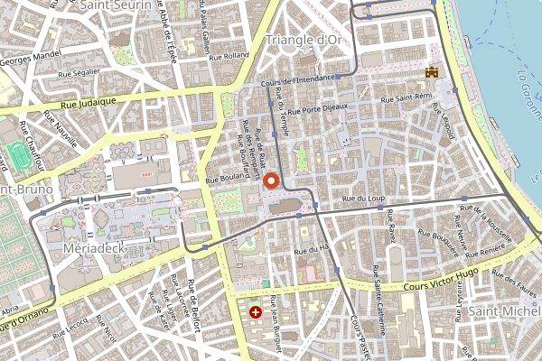 Map showing SIP Coffee Bar in Bordeaux
