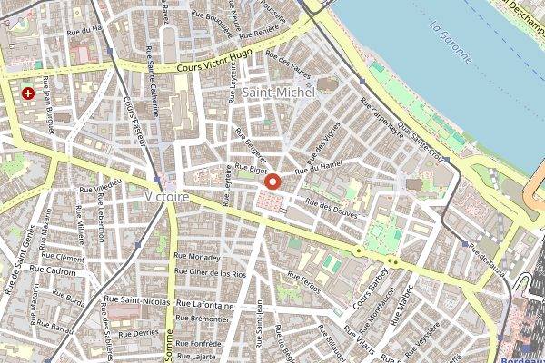 Map showing Chez Jean-Mi in Bordeaux